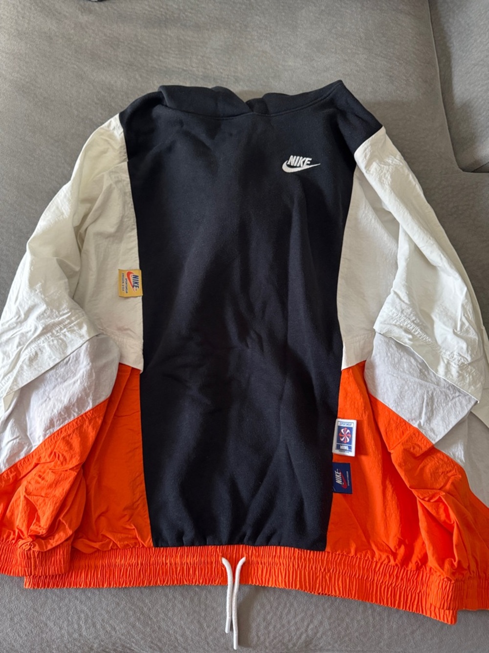 Nike Sportswear Vintage Colorblock Anorak Windbreaker Pullover - S